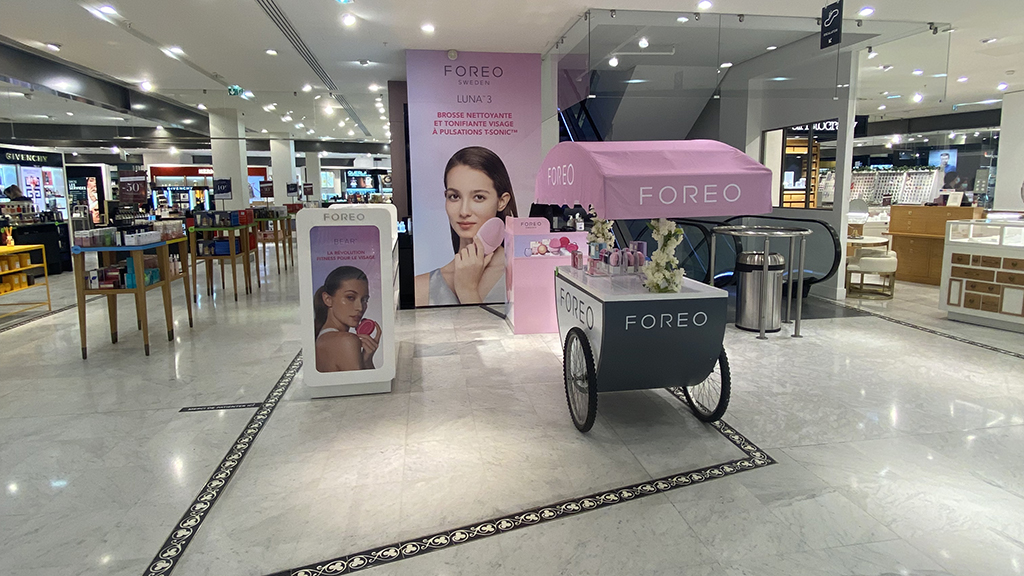 Le pop up Shop de FOREO au BHV Marais