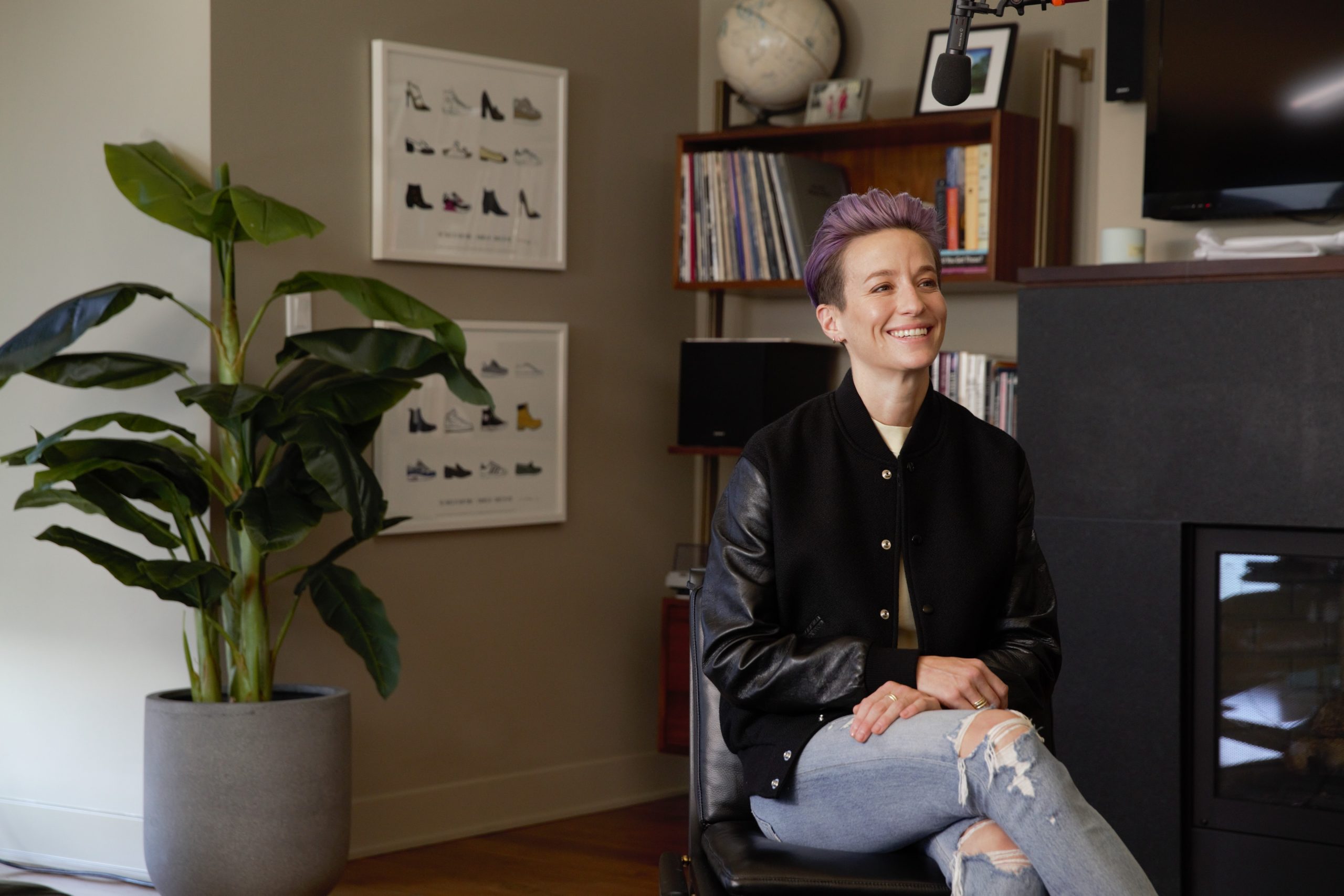 Meghan Rapinoe interview at home with FOREO