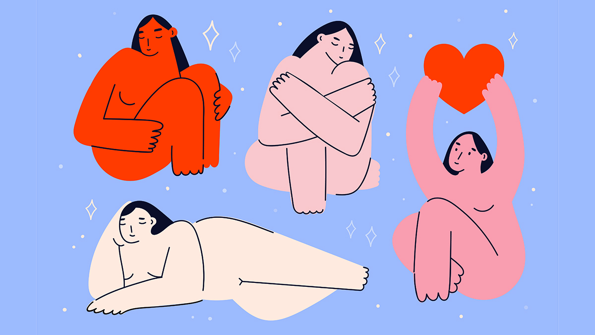 Illustration of self-loving women
