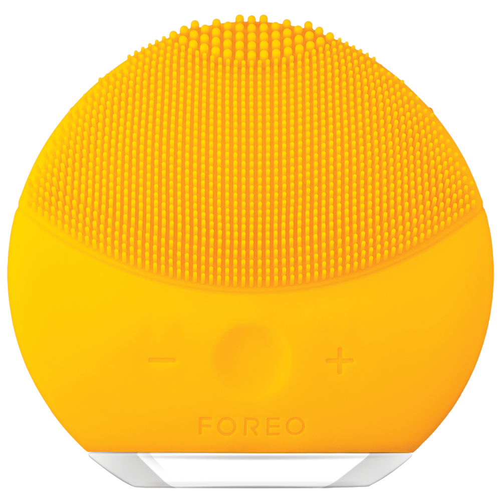 FOREO LUNA MINI 2 FACIAL CLEANSING BRUSH FOR ALL SKIN TYPES SUNFLOWER YELLOW
